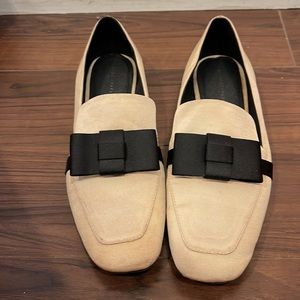 Zara loafers with bow